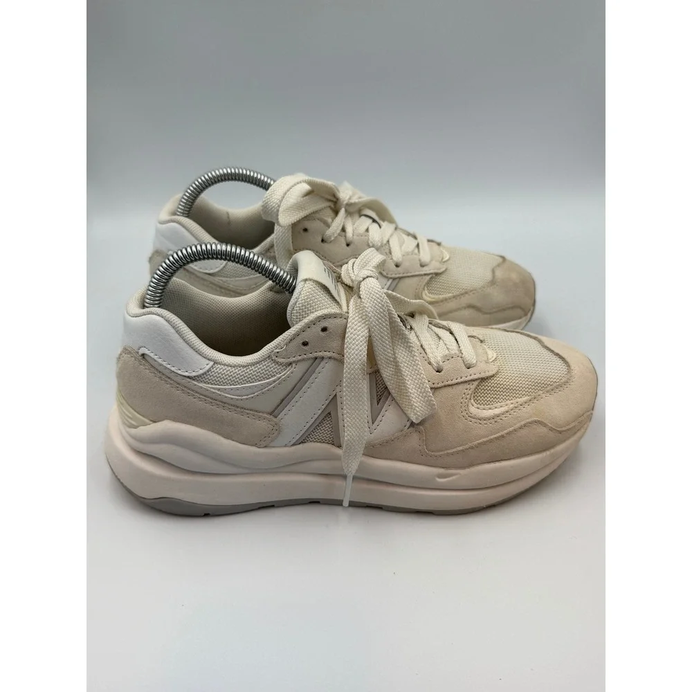 New Balance 57/40 Sea Salt Calm Taupe Suede Mesh Sneakers Sz 9 Women's